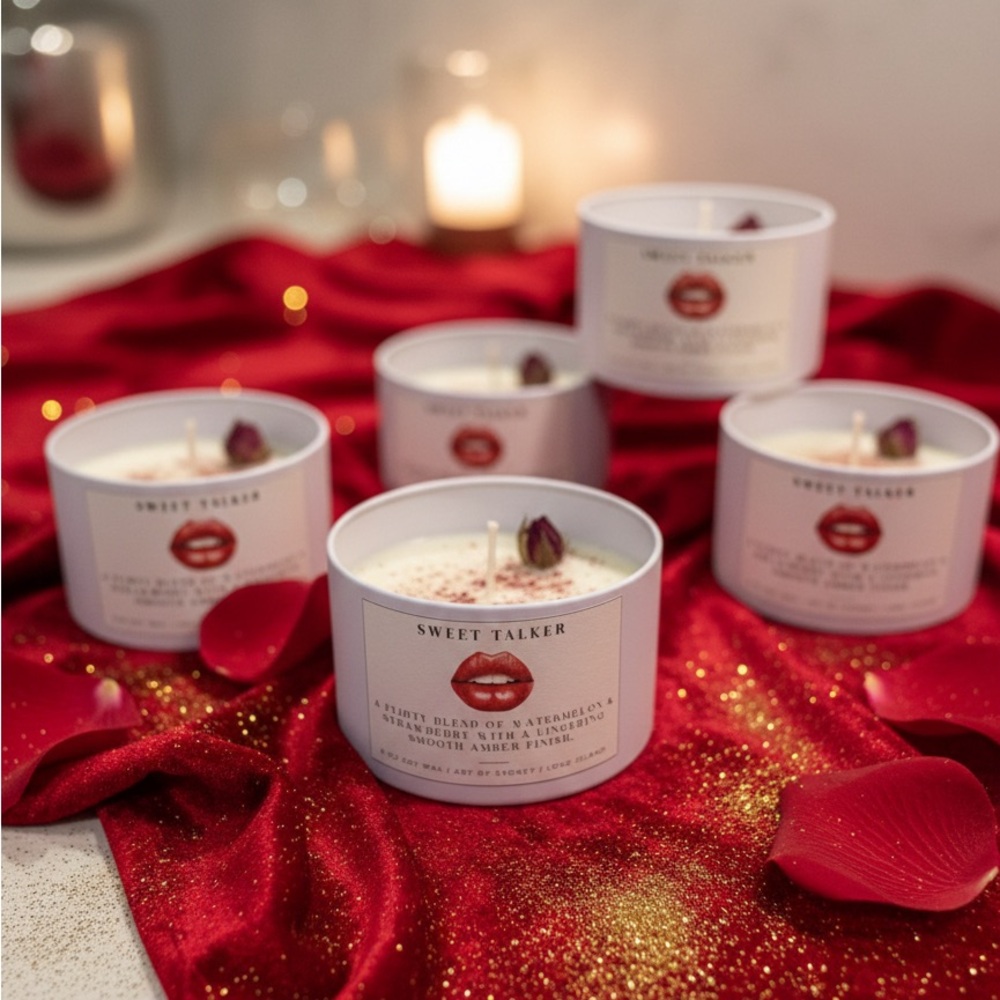 Sweet Talker Soy Wax 8oz Candle Hand Crafted